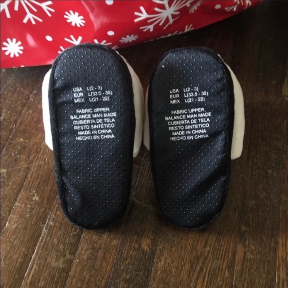COPY - Disney Tim Burton red white and black slippers.